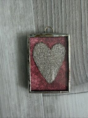 Jewel Kade Glitter Heart Charm